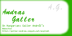 andras galler business card